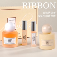 Ensemble de parfums très vendu Parfum Pure Desire Ribbon & Skin Desire Double parfum Eau de toilette Coffret cadeau Produit de parfumerie