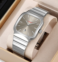 Montre à quartz élégante et décontractée pour homme SKMEI 9361, style populaire, boîtier en alliage, calendrier, bracelet en acier inoxydable, montre-bracelet professionnelle, MOQ 2 pièces