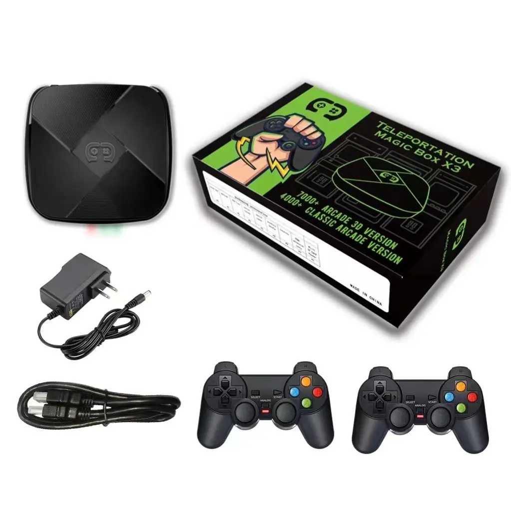 I3 Magic Game Box mit 3 dimensionalen Arcade-Spielen 4K TV Streaming-Spiele konsolen Spiele für PS1/PSP/GBA/N64