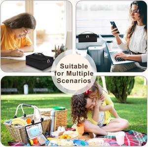 Nouvelle boîte à lunch de style compact, sac <span class=keywords><strong>souple</strong></span> portable, mini <span class=keywords><strong>glacière</strong></span>, sac isotherme pour <span class=keywords><strong>repas</strong></span> avec poignée pour le bureau et l'école - Product Image 6