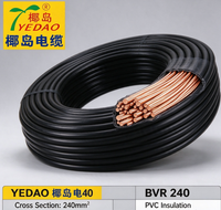 Kabel Tembaga Multi Inti H05VV-F RVV 6AWG PVC Non-Toksik 300/500V untuk Instalasi Bangunan