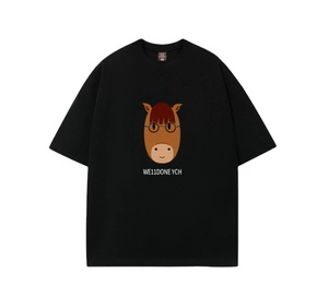 T-shirt casual da uomo a maniche corte 100% cotone 180 grammi con motivo a cartoni animati 'Some of IT Was True' Years Cartoon Print - Product Image 1