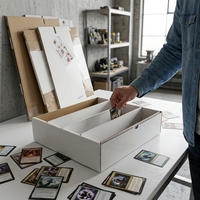 Faltbare Maßgeschneiderte Verpackung 4-Reihen-Versandschutz Pokémon Sammelkarten Hobby-Schutzbox Karton Mit Deckeln