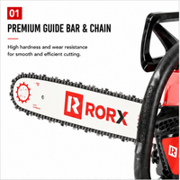 Tronçonneuse à essence industrielle OEM DIY pour jardinage, 58cc, modèle CS5810, puissance 2400W, guide-chaîne 18-22 pouces, équipement agricole