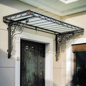 Tùy Chỉnh Rèn Sắt Cửa Sổ Tán Mái Hiên Tay Giả Mạo Scrollwork Chân Đế Cho Nhà Ngoài Trời Cửa Sổ Mưa Nơi Trú Ẩn Để Che Nắng - Product Image 3