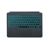Clavier sans fil pour Surface Pro 12, clavier BT avec pavé tactile, housse de clavier mince et détachable pour tablette