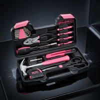 Ensemble d'outils multifonctionnels pour femmes en acier de qualité 45, 39 pièces, boîte rigide, OEM, garantie 1 an, pour l'entretien domestique, cadeau