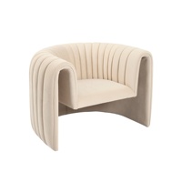 Fauteuil de salon de luxe personnalisé en forme de baril pour la maison et l'hôtel - Vente en gros
