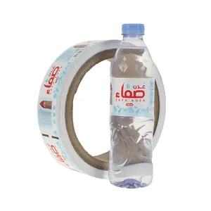 In chai nước shrinkable tay áo nhãn nhựa PET phim nhựa thu nhỏ bọc tay áo chai nước trái cây thu nhỏ tay áo nhãn - Product Image 1