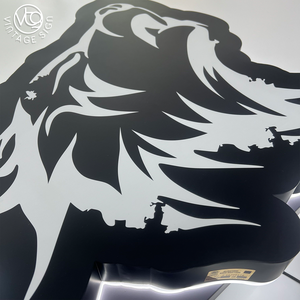 Letrero LED Retroiluminado con Cabeza de Águila Personalizada y Halo Blanco para Marca Deportiva - Product Image 3