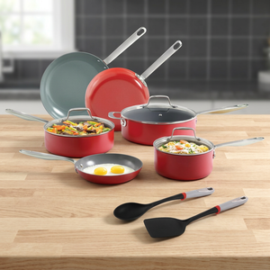 Juego de Utensilios de Cocina Antiadherentes de Granito Forjado de 7 Piezas de Alta Calidad, Aptos para Inducción, Ecológicos, Aptos para Lavavajillas, Duraderos, de Acero Inoxidable - Product Image 2