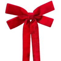 Adornos Navideños Rojos en Forma de Estrella Hechos a Mano, 30 cm, Lazos de Tela para Árbol de Navidad, Colgantes, Figuras, Accesorios de Regalo
