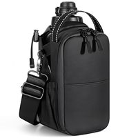 Sac de sport magnétique pour homme avec porte-bouteille, pochette pour téléphone, sac à bandoulière imperméable pour bouteille d'eau