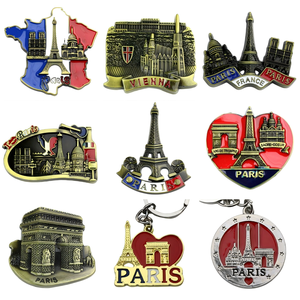 Aimant <span class=keywords><strong>de</strong></span> réfrigérateur en alliage <span class=keywords><strong>de</strong></span> zinc Tour Eiffel et Arc <span class=keywords><strong>de</strong></span> Triomphe, porte-clés bouchon <span class=keywords><strong>de</strong></span> pneu <span class=keywords><strong>Paris</strong></span>, Souvenir <span class=keywords><strong>de</strong></span> la culture française - Product Image 3