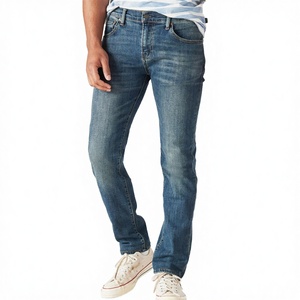 Jeans de Mezclilla Rectos para Hombre, 100% Algodón, Resistentes al Viento, Transpirables, Ecológicos, Disponibles en Todos los Colores, Venta al Por Mayor - Product Image 3