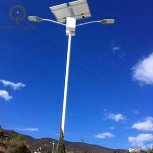 Çift kollu 8m MPPT şarj 60W + 90W güneş sokak ışık ile GÜNEŞ PANELI ve jel akü açık - Product Image 4