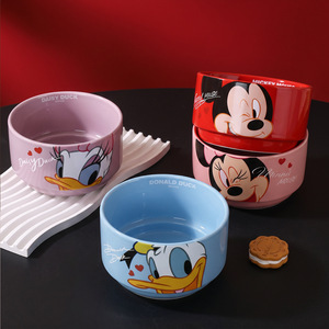 Juego de Regalo de 4 Tazones de Cerámica con Dibujos Animados, Aptos para Microondas, Lindos Tazones de Porcelana de <span class=keywords><strong>Mickey</strong></span> y Zootopia, Vajilla en Caja de Regalo - Product Image 4