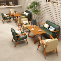 Muebles de Comedor Modernos de Madera de Lujo, Sofá de Exterior, Asiento Tipo Booth, Fácil Montaje, Duradero, Ecológico, Uso Comercial en Centros Comerciales