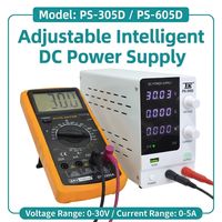 Alimentation de laboratoire TK PS-305D haute précision 30V 5A 60V 5A CC régulée avec protection contre les surintensités et affichage à 4 chiffres, réglage par encodeur