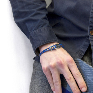 Bracciale a catena in argento Delta Anchor - Product Image 1