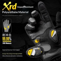 Gants tactiques unisexes d'été pour moto et vélo, compatibles écran tactile, résistants à l'usure, avec exosquelette, en microfibre, pour activités extérieures