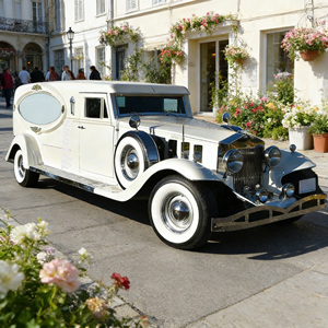 Premium Hearse Funeral Vehicles Supplier Classic Limousines Beautiful Funeral Car Luxury Hearse <b>Trailer</b> for Sale - Product Image 1