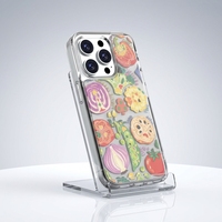 Étui de téléphone portable transparent magnétique 2-en-1 en TPU+PC antichoc avec coque arrière détachable DIY, pare-chocs anti-chute, coque de protection