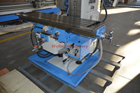 Machine de fraisage à alimentation automatique Wellon ZX6350ZA avec tête de fraisage électrique optionnelle, machine de perçage et de fraisage verticale et horizontale