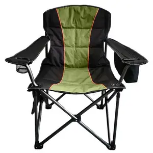 超大定制钓鱼折叠椅重型支撑加厚臂户外野营沙滩椅