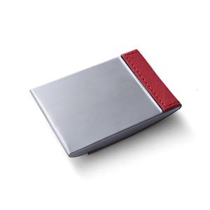 Tarjetero Personalizado de Cuero y Aluminio para Tarjetas de Presentación, para Hombre y Mujer - Product Image 5