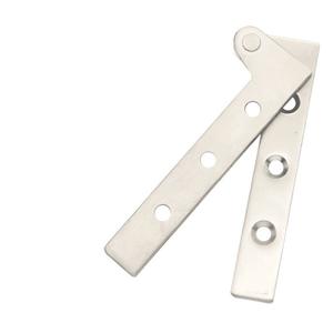 Charnière de porte de placard en acier inoxydable à vis unique, dissimulée, en forme de 7, à 360 degrés, design bec de poulet, pour porte et fenêtre - Product Image 1