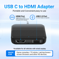 Adaptateur CarPlay sans fil portable Facrpty, WiFi Bluetooth pour voiture, TV Mate, boîte TV multimédia, garantie 1 an, universel