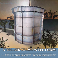 Coffrage circulaire en acier inoxydable de conception moderne, taille réglable, haute résistance, pour puits de vidange, eaux pluviales, villa Zhonggu Zhicheng