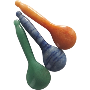 Multicolor Aventurine Stone Gua Sha Spoon for Facial <b>Massage</b> & Acupressure - Product Image 2