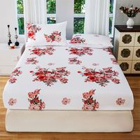 Draps-housses en microfibre satinée respirants et infroissables, vente en gros
