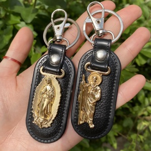 Llaveros de San <span class=keywords><strong>Judas</strong></span> Tadeo de Oro, Nuestra Señora de Guadalupe, Patrona de México, Regalo Religioso, Llavero Dorado de San <span class=keywords><strong>Judas</strong></span> - Product Image 4
