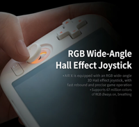 Console de Jeu Portable 1080P Écran Tactile Wi-Fi Android 14 Joystick RGB à Déclencheur Linéaire (67M Couleurs) 3 Styles Précis et Portables