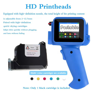 Mini draagbare handbediende inkjetprinter codeermachine, meerkleurig, voor barcode/QR-code op glazen flessen/blikken, handmatige bediening - Product Image 3