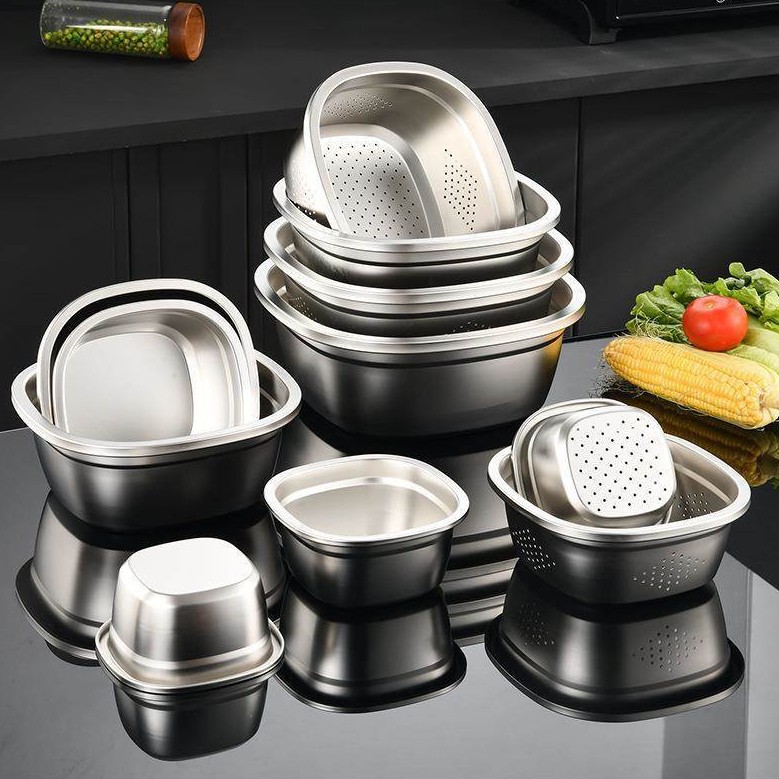 Six-piece set with solid pots [24 26 28 30 32 34cm]