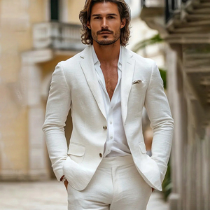 <span class=keywords><strong>Blazer</strong></span> da <span class=keywords><strong>uomo</strong></span> rosa chiaro monopetto <span class=keywords><strong>in</strong></span> <span class=keywords><strong>lino</strong></span> pettinato con cerniera e scollo a V, elegante e casual, perfetto per la spiaggia - Product Image 3