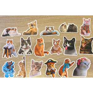 Autocollant vinyle imperméable décoration mignon dessin animé <span class=keywords><strong>animal</strong></span> autocollant personnalisé - Product Image 5