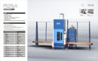 Machine de sablage de verre verticale intelligente à commande PLC Glasino, facile à utiliser