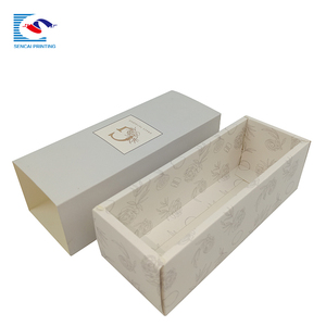 Custom Logo <strong>White</strong> Luxury Sliding Out Open Art Paper UV Coating Embossing Recyclable Gift Macaron Dessert <strong>Cake</strong> Drawer <strong>Box</strong> Window - Product Image 6