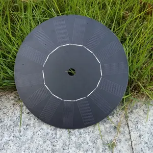 Monocrystalline năng lượng mặt trời di động tròn vườn Máy bơm nước đài phun nước mô-đun năng lượng mặt trời 7V Dia 160 mét Vòng 1.4 Wát nhỏ PV hình sự năng lượng mặt trời bảng điều khiển