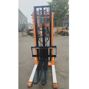 Empilhadeira manual 2ton Elevadores de paletes Elevação 1.6m Empilhador automático manual hidráulico padrão com garfos ajustáveis - Product Image 2