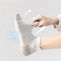 Chaussettes de sport personnalisées pour l'entraînement et le fitness, séchage rapide, antidérapantes, confortables, imprimées numériquement, en Spandex/Nylon/Coton pour l'automne