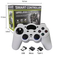 Control de Juego Inalámbrico 2.4G para P3, PC360, Computadora, TV, Teléfono Android, TV BOX, Steam