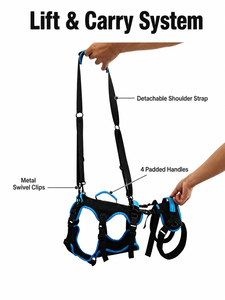 <strong>Dog</strong> Lift Harness for Large Male <strong>Dogs</strong>, 2-in-1 Detachable Hind Leg Support Harness <strong>Dog</strong> Full Body <strong>Carrying</strong> <strong>Sling</strong> with 4 Handles - Product Image 3