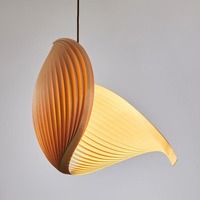 Lampe à suspension moderne en bois Décor Restaurant Escalier en colimaçon Lustre Créatif E27 pour Café Allée Cuisine Île Étude