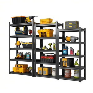 Étagères de rangement métalliques à 5 niveaux DB 72''H, capacité de 2000 lb, étagères de garage industrielles réglables - Product Image 1